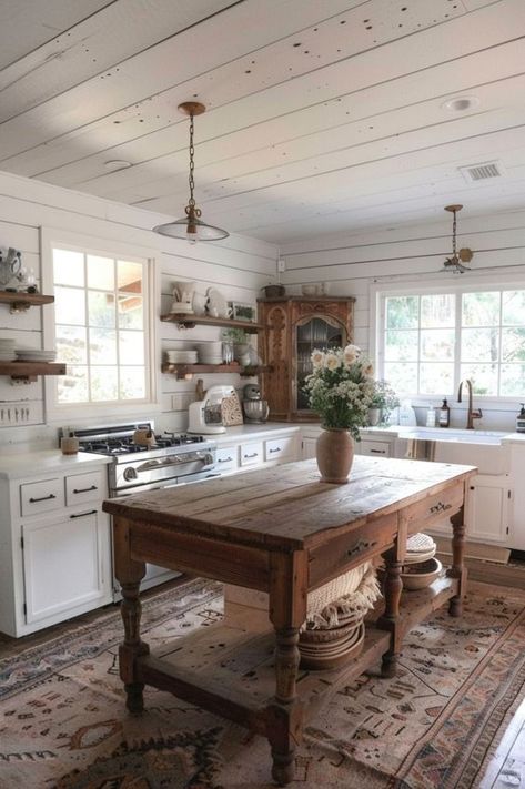 A Guide to Creating Rustic Yet Traditional Farmhouse Style Kitchen Remodel Rustic Farmhouse Decor, Cottage Farmhouse Decor Kitchen, English Cottage Interiors Cozy Kitchen, Farm Country Kitchen, Vintage Cottage Farmhouse Decor, Old Farmhouse Cabinets, Modern Farmhouse Cottage Interior Design, Rustic Country Kitchens Farmhouse Style, 1800 Kitchen