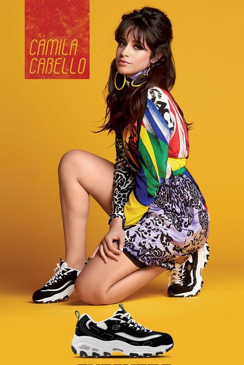 Camila Cabello x Skechers: Has the Campaign Been a Success? – Footwear News Skechers Dlites, Skechers D'lites, Dramatic Hair, Guess Girl, Lauren Jauregui, La Girl, Fifth Harmony, Britney Spears, Bollywood Actress