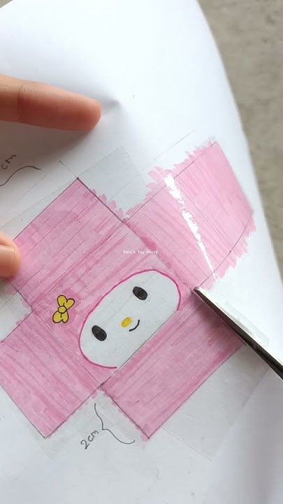 Diy My Melody, Roblox Bacon Girl Drawing, Squishies Kawaii Diy, Duck Things, Squishies Diy, Paper Squishy, Squishies Kawaii, Hello Kitty Videos, Diy Crafts Bookmarks