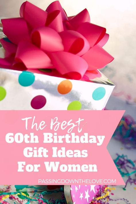 Help her celebrate 60 years with the perfect 60th birthday gift for her.  Giving a 60th birthday present is made better when it's something she'll really love!  Here are some 60th birthday ideas for women.  #60thbirthday #birthday #60yearsold #gifts #giftideas Birthday Present Ideas For Women, 60th Birthday Ideas For Women, Diy 60th Birthday, 60th Birthday Ideas, 60th Birthday Gift Ideas, Birthday Ideas For Women, Best Birthday Gift Ideas, 60th Birthday Presents, Paper Plate Crafts For Kids