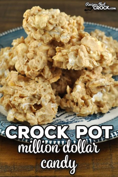 I can't wait for you to try this Million Dollar Crock Pot Candy! It is incredibly easy to make and is always an instant favorite wherever I bring it! via @recipescrock Crockpot No Bake Cookies, Crock Pot Candy Recipes, Crock Pot Fudge, Crockpot Desserts Easy, Crock Pot Candy, Crockpot Candy Recipes, Slow Cooker Candy, Crockpot Desserts, Rock Crock Recipes