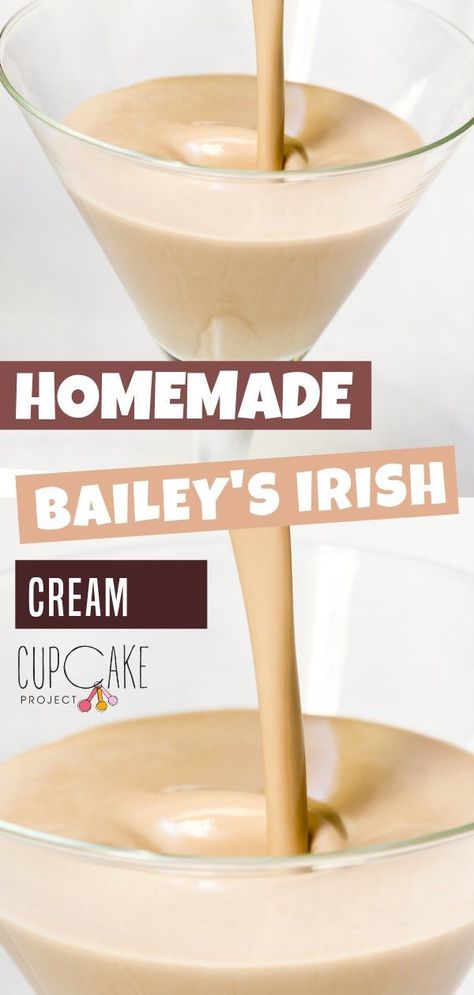 Diy Baileys Irish Cream, Baileys Recipes Drinks, Baileys Liquor, Homemade Baileys Irish Cream, Baileys Irish Cream Recipes, Liqueur Recipes, Baileys Drinks, Irish Cream Recipe, Homemade Baileys