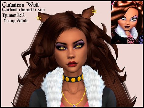 Sims 4 Sims, Hex Girls, Monster High Clothes, Sims 4 Anime, Sims 4 Bedroom, Clawdeen Wolf, Wolf Ears, The Sims 4 Packs, High Hair