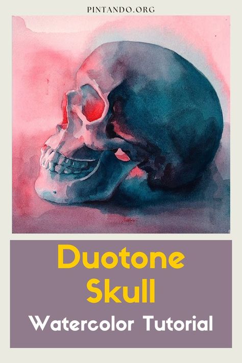 Discover the mesmerizing art of duotone skull painting in watercolor! Dive into the world of contrasts and harmonies with our exclusive tutorial. 🌟 Unleash your creativity and learn the secrets of layering, blending, and depth in your artwork. Whether you're a seasoned artist or just starting your artistic journey, this tutorial is your gateway to a world of endless possibilities. Grab your watercolor palette and join us on this captivating voyage of self-expression. 🌈💀✨ Skull Watercolor, Handmade Bookmarks Diy, Step By Step Watercolor, Watercolor Tutorial, Skull Painting, World Of Art, Watercolor Palette, Watercolor Paintings Tutorials, Bookmarks Handmade