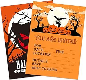 Halloween Invitations Kids, Halloween Invitation Card, Adult Halloween Party Invitations, Halloween Theme Party, Halloween Birthday Invitations, Halloween Invitation, Halloween Party Invitation, Adult Halloween Party, Event Decorations