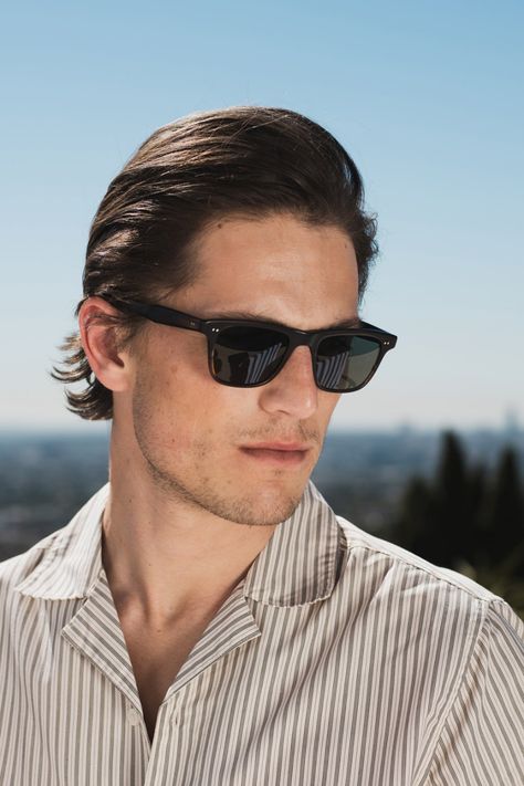 Aesthetic Sun Glasses, Vintage Prescription Glasses, Aesthetic Sun, Optical Sunglasses, Mens Sunglasses Fashion, Casual Sunglasses, Garrett Leight, Model Face, Mens Fashion Casual Outfits