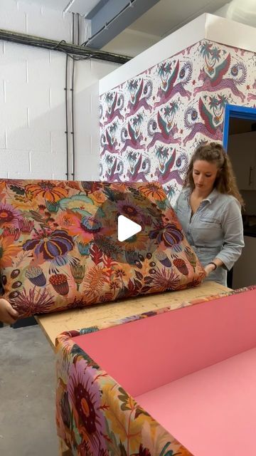 Emily Plumb on Instagram: "Watch Alice finish making this Studio Coverdale Coffee table footstool with storage in Mars Meadow Harvest 🤩💕 A beautiful rich recycled velvet making the prettiest of statements in your living space! 
.
.
#footstool #luxuryfurniture #homefurniture #homedecor #coffeetable #floralinteriors @studiocoverdale" Coffee Table Footstool, Studio Coverdale, Footstool With Storage, Footstool Coffee Table, Storage Footstool, Luxury Furniture, Mars, Home Furniture, Living Spaces