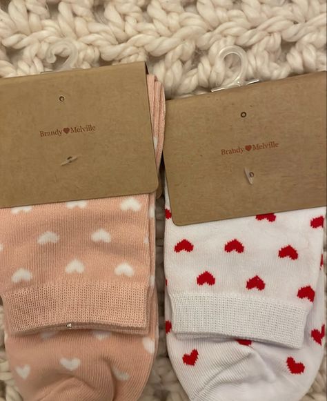 my love heart socks #brandymelville #loveheart #hearts #cute Heart Socks Aesthetic, Brandy Melville Heart Socks, Brandy Melville Socks, Socks Aesthetic, Heart Socks, Heart Clothes, Fun Socks, I Love Heart, Christmas Time Is Here