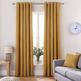 Yellow Curtains Living Room, Mustard Yellow Curtains, Yellow Curtains, Plain Curtains, Living Room Decor Curtains, Yellow Living Room, Curtains Living, Yellow Walls, Home Curtains