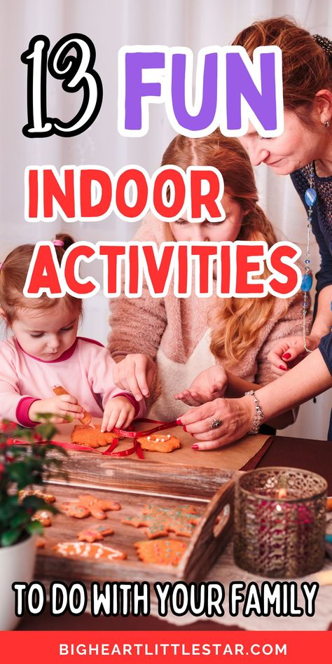 Enjoy fun-filled indoor activities with your family, even when it’s cold outside. From exciting family games to creative DIY projects, these ideas will keep kids and adults entertained. Perfect for chilly days, these activities will help you create lasting family memories without leaving the house. Indoor Family Activities, Family Fun Games, Family Games Indoor, Family Day Activities, Fun Indoor Games, Family Fun Night, Family Weekend Activities, Fun Things To Do Indoors Family Cabin Activities, Things To Do With A Friend At Home, Family Indoor Activities, Family Vacation Games, Family Activities At Home, Family Day Activities, Games To Play With Family, Mommy Daughter Activities, Cheap Family Activities