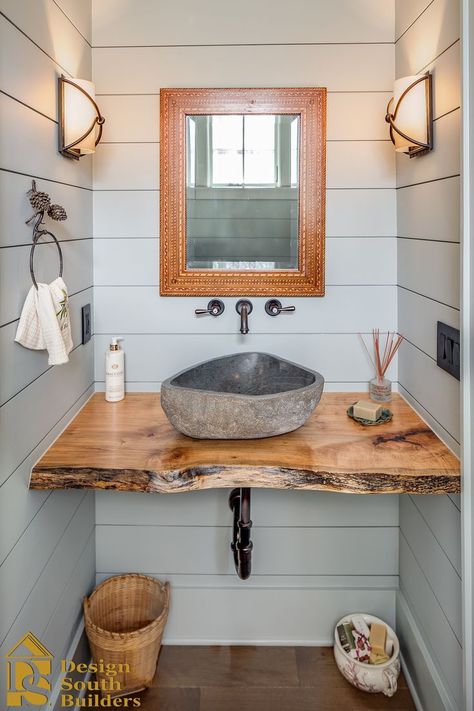 Bathroom Bowl Sink Ideas, Rustic Bathroom Sink Ideas, Bathroom Bowl Sinks, Barn Sink, Rustic Bathroom Sink, Bathroom Sink Remodel, Bowl Sink Bathroom, Bathroom Sink Bowls, Stone Bathroom Sink