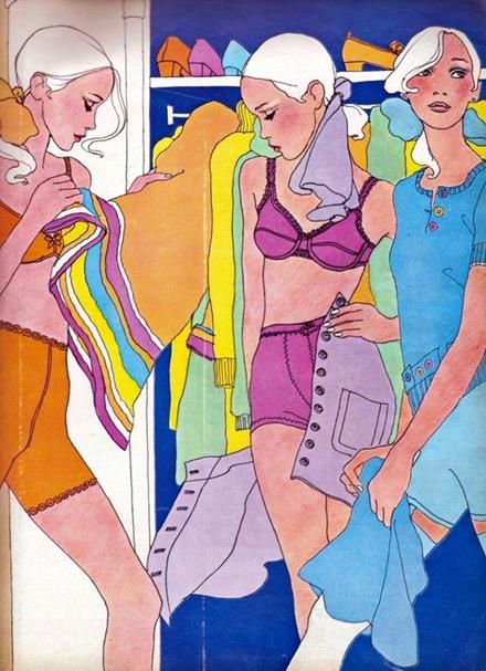 Antonio Lopez, Art Et Illustration, Fashion Illustrator, Art And Illustration, 1960s Fashion, Illustration Sketches, Pulp Fiction, Fashion Sketches, Fashion Drawing