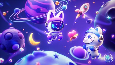 Purple space on Behance Space Scene, Purple Space, Space Illustration, Space Games, Motion Graphics Design, 3d Artwork, Game Concept, Environment Concept Art, Blender 3d