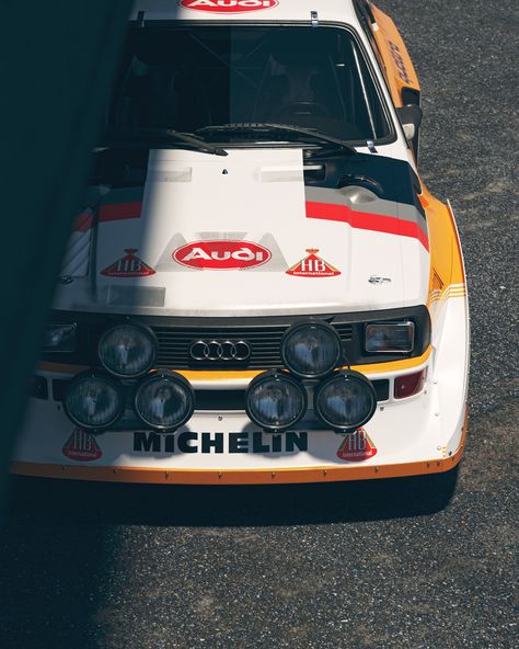 Audi Sport Quattro S1, Vintage Racing Poster, Racing Posters, Rally Racing, Rally Cars, Bike Stand, Cool Sports Cars, Audi Sport, Rally Car