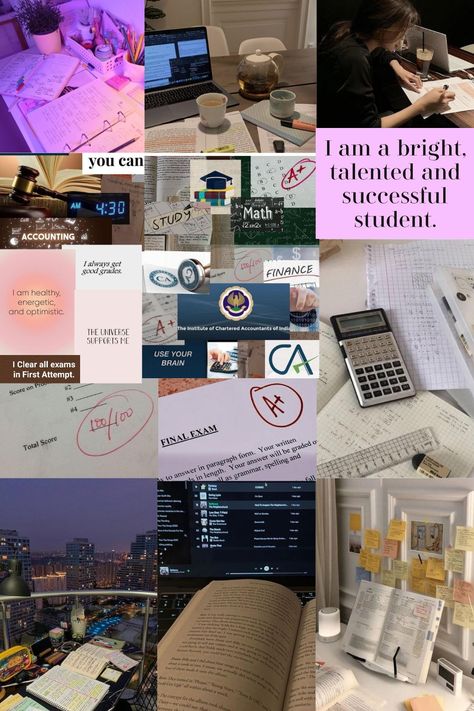 Charted Accountant Wallpaper, Accounting Student Aesthetic, Exam Wallpaper, Accounting Student, College Motivation, Career Vision Board, Inspirational Quotes For Students, Vision Board Wallpaper, Exam Motivation