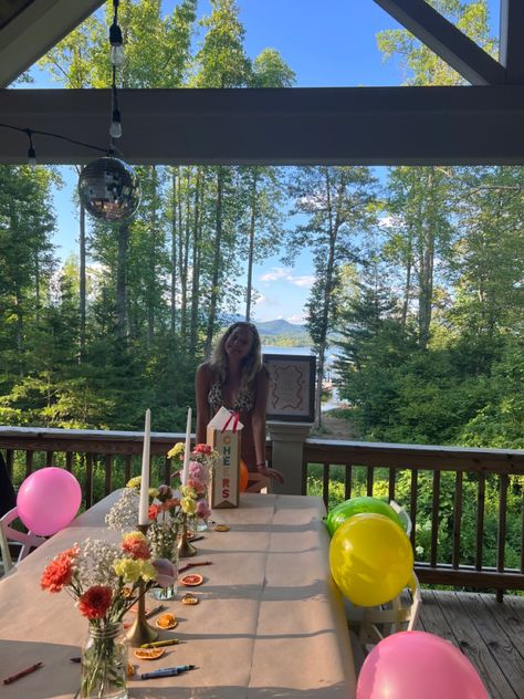 Lake Birthday Ideas, Lake House Birthday Party, Sweet 16 Lake Party Ideas, Lake House Birthday Party Ideas, Lake Bday Party Ideas, Lake Birthday Party Adult, Lake Birthday Party Ideas, Birthday At The Lake, Birthday Ideas Summer