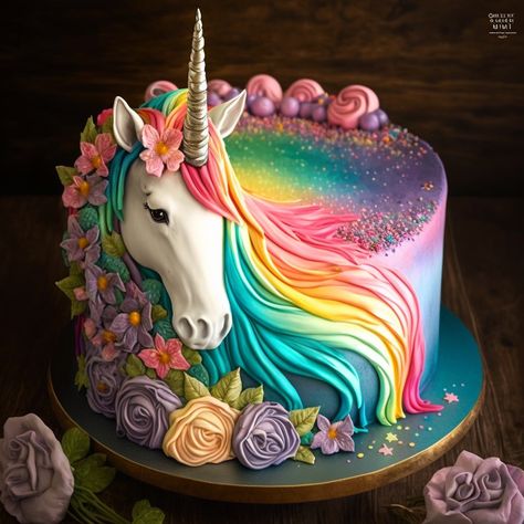 Alicorn Cake Birthday, Unicorn Cakes Ideas, Unicorn Academy Cake, Fairy Unicorn Cake, Birthday Cake Unicorn Theme, Birthday Cake For 6 Year Girl, Unique Unicorn Cake Design, Unique Unicorn Cake, Unicorn Princess Cake