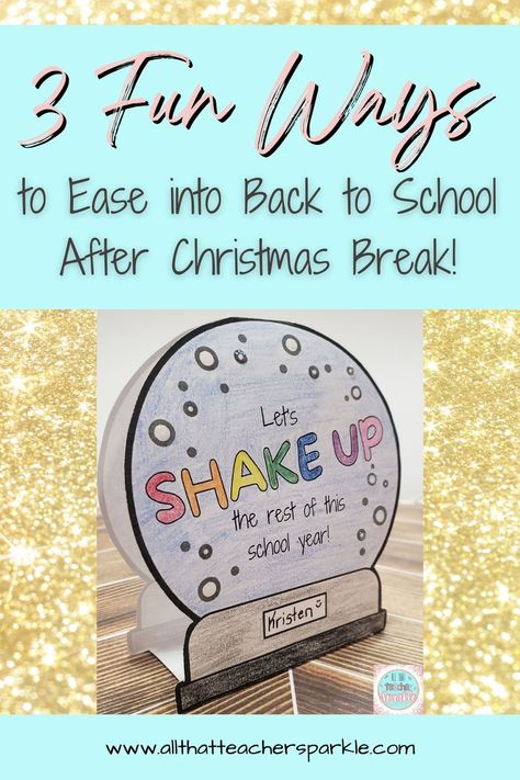 Looking for simple and low prep (yet fun and creative!) ways to ease back into school on the first day back after Christmas Break? Check out this blog post- complete with 2 engaging free resources- to help make your return to the classroom as stress free as possible. #freeteacherresources #upperelementary #thirdgradeteacher #fourthgradeteacher #fifthgradeteacher Return From Christmas Break Activities, Return From Winter Break Activities, Returning To School After Winter Break, Going Back To School After Winter Break, First Day Back To School After Christmas Break, Welcome Back To School After Winter Break, Return To School Activities, Back From Christmas Break Activities, New Year Back To School Activities