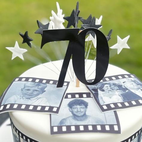 Natti's Cakehouse on Instagram: "Photo reel cake 🎞️ #photoreelcake #70thcake #photocake #70thcake  #cake #birthdaycake #nattiscakehouse #canveyislandcakes" Photo Reel, Photo Cake, May 1, Birthday Cake, Instagram Photo, Cake, On Instagram, Instagram