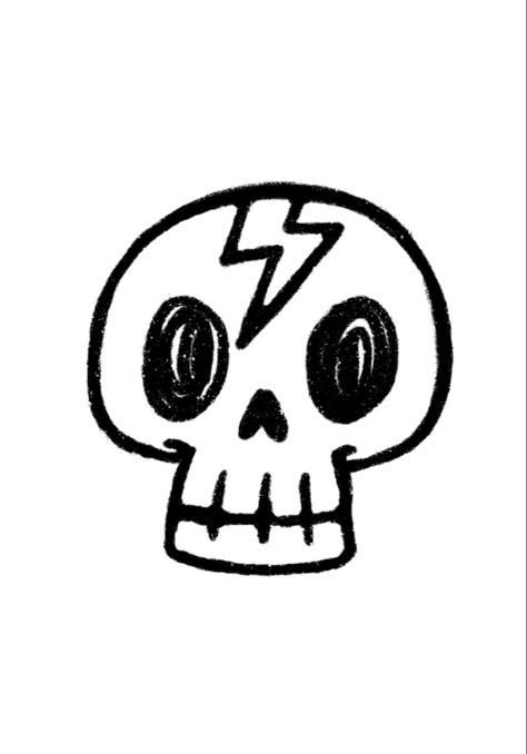 Punk Drawings Easy, Punk Doodles Easy, Easy Emo Drawings, Metal Doodles, Punk Doodles, Y2k Doodles, Skull Doodle, Easy Graffiti, Easy Graffiti Drawings