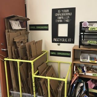 The Cardboard Corral : 3 Steps (with Pictures) - Instructables Cardboard Box Storage, Art Classroom Organization, Classe D'art, Cardboard Storage, Floor Plans 2 Story, Art Classroom Decor, Stem Classroom, Art Studio Organization, Barndominium Ideas Exterior