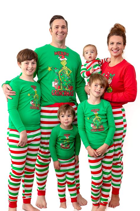 PRICES MAY VARY. 100% OFFICIALLY LICENSED DR. SEUSS GRINCH PAJAMAS, GUARANTEED!!: MJC specializes in high-quality, officially licensed children’s and adult sleepwear Featuring everything from classic holiday cartoon characters like The Grinch to superheroes, and all the newest, most popular movie, toy, and television characters in between. MATCHING FAMILY SET OF MENS, WOMENS, BOYS, GIRLS, TODDLERS, AND BABIES SIZES: These Dr. Suess The Grinch Who Stole Christmas pajama sets are perfect for the w Grinch Pajamas, Dr Seuss Grinch, Baby Grinch, Holiday Cartoon, Grinch Who Stole Christmas, Matching Family Christmas Pajamas, Merry Grinchmas, Green Long Sleeve Shirt, Red Long Sleeve Shirt