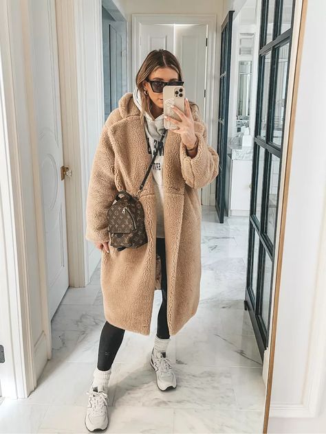 Women's A&F Teddy Coat curated on LTK Beige Fur Coat Outfit, Brown Teddy Coat Outfit, Teddy Coat Street Style, Long Fur Coat Outfit, Fuzzy Coat Outfit, Sherpa Coat Outfit, Teddy Bear Coat Outfit, Winter Outfits Dress, Teddy Coat Outfit