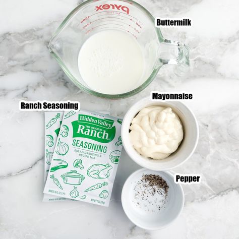 This copycat Wingstop ranch recipe is super easy to make and so delicious! Great to use as a dip for chicken wings, vegetables, chips and more. Wingstop Ranch Copycat, How To Make Wingstop Ranch, Wingstop Copycat Recipes, Copycat Wingstop Ranch, Wingstop Wings Recipe Copycat, Wing Stop Ranch Recipe, Wing Stop Ranch, Dip For Chicken Wings, Wingstop Ranch Recipe