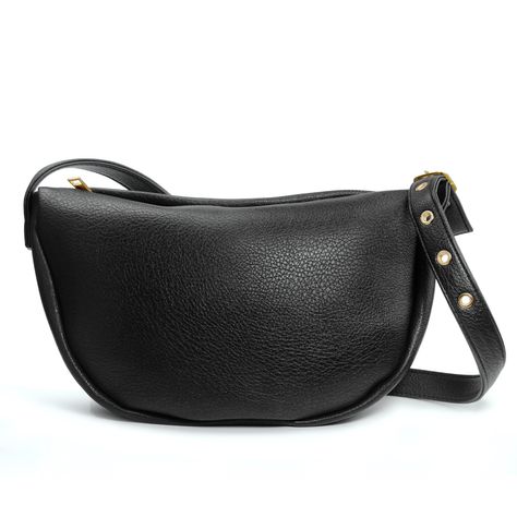 PRICES MAY VARY. This cross body bag with crescent-shaped silhouette,conveniently designed with adjustable straps for easy conversion from a sling shoulder bag to a crossbody. Crafted from high-quality vegan leather, this hobo bag combines sturdiness with a soft touch for comfortable, all-day use. The minimalist style make it a versatile accessory for everyday wear. Size: 13.5(L) x 8.6(H) x 1.7(W) inches, this curved saddle shape shoulder bag is perfectly sized to accommodate your daily needs, s Hobo Sling Bag, Sling Bag Women, Sling Bag Black, Slouchy Style, Leather Sling Bag, Leather Shoulder Handbags, Shoulder Handbag, Easy Storage, Bag Women