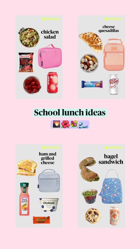 Ideas for the 2024-2025 school year lunches!! High Schooler Lunch, Quest Protein, School Lunch Recipes, School Trends, Protein Chips, School Lunch Ideas, Pure Protein, Cheese Quesadilla, Grilled Sandwich