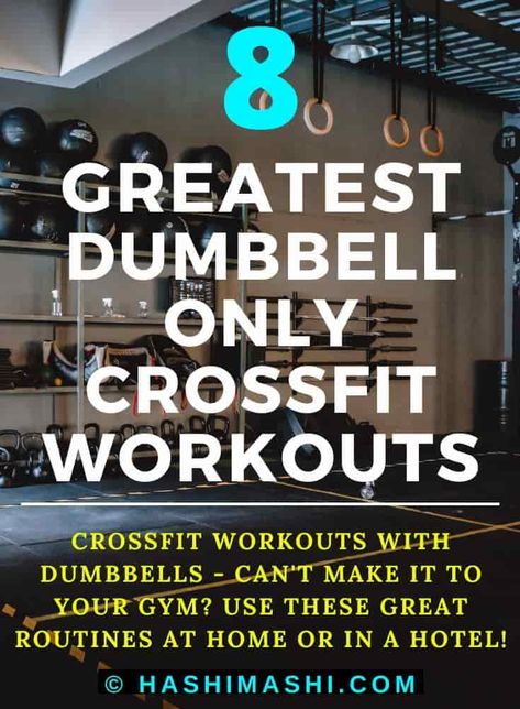 Dumbbell Only CrossFit Workouts - When you can't make it to your local gym, use these muscle-building routines at home or in your hotel!

best crossfit workouts dumbbells only | crossfit workout dumbbells only | crossfit workouts with dumbbells only | dumbbell only crossfit workout | dumbbell only crossfit workouts Crossfit Type Workouts, Dumbbell Bootcamp Workout, Muscle Building Dumbbell Workout, 30 Minute Crossfit Workout, Hotel Gym Dumbbell Workout, Wods Crossfit Workouts, Dumbell Crossfit Workout, One Hour Full Body Workout Gym, Crossfit Style Workouts