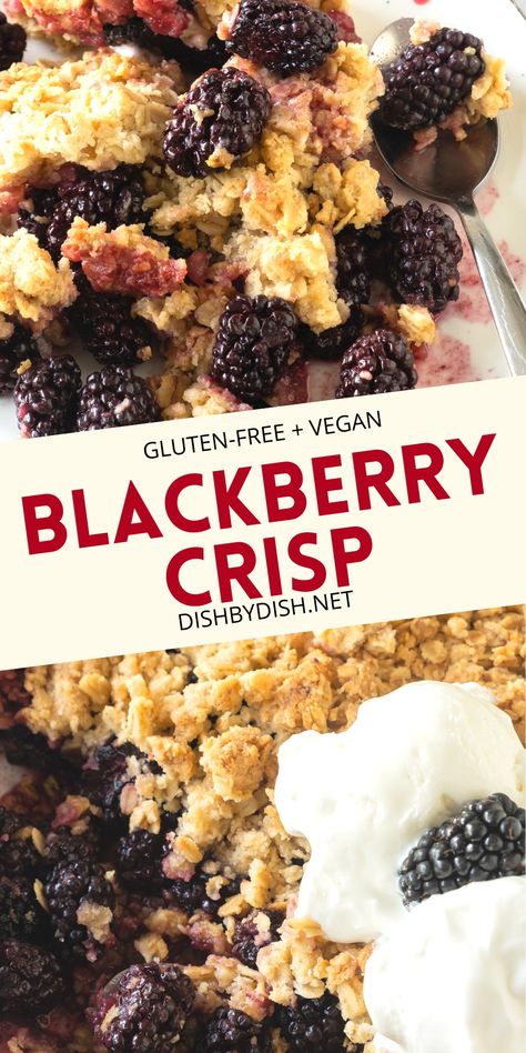 Vegan Blackberry Cobbler, Gluten Free Blackberry Cobbler, Histamine Foods, Blackberry Crisp, Blackberry Dessert, Blackberry Cobbler Recipe, Brunch Dessert, Salt Recipes, Blackberry Recipes