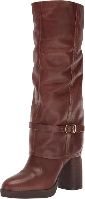 Amazon.com | Lucky Brand Women's Nathari Fold-Over Boot Fashion, Black, 5 | Mid-Calf Lucky Brand Nathari Fold Over Boots, Winter Shoes Outfit, Fold Over Boots Outfit, Derin Core, Winter Shoes Outfits, Church Outfit Ideas, Digital Wardrobe, Fold Over Boots, Lucky Brand Boots