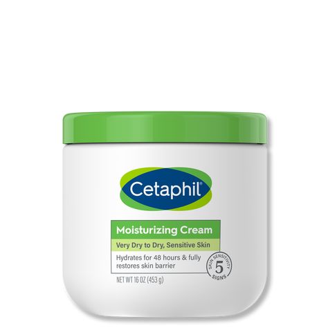 Cetaphil Cream, Cetaphil Moisturizer, Cetaphil Moisturizing Cream, Natural Hydration, Crepey Skin, Collagen Cream, Smooth Skin Texture, Retinol Cream, Cream For Dry Skin