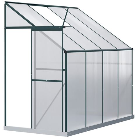 PRICES MAY VARY. Walk-in Greenhouse: This walk-in polycarbonate greenhouse gives you a personal plant nursery for your garden. Control heat and humidity. If it's green, you can house it: vegetables, herbs, flowers, succulents, and saplings. Protect plants from cold, wind, rain, and wild animals. Grow tropical plants and expand your planting potential. Sliding Door & Adjustable Vent: Our greenhouse offers a large walk-in growing area that you can easily access with its smooth sliding door. Use it Lean To Greenhouse Kits, Cold Frame Greenhouse, Greenhouse Frame, Aluminium Greenhouse, Winter Greenhouse, Lean To Greenhouse, Hobby Greenhouse, Slide Door, Plants Vegetables