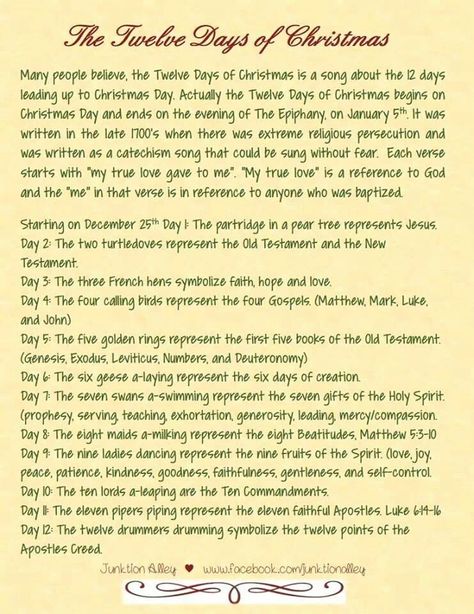 The true meaning of The Twelve Days of Christmas True Christmas, Christmas Lyrics, Christmas Bible Verses, Christmas Bible, Christmas Poems, Meaning Of Christmas, Christmas Songs, Twelve Days Of Christmas, 12 December