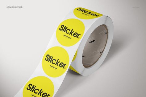 Round Roll Stickers Mockup Set by creatsy5 on @creativemarket Branding Mockups Free, Flyer Mockup Psd, Branding Identity Mockup, Sticker Mockup, Banner Designs, Handmade Packaging, Phone Mockup, Branding Mockups, Graphic Design Studios