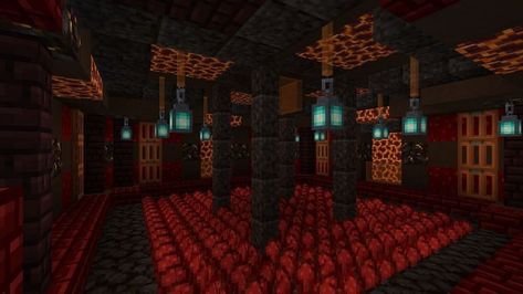 Nether Wart Farm, Brewing Room Minecraft, Cyberpunk Minecraft, Minecraft Underground, Minecraft Structures, Easy Minecraft Houses, Dragon City, Minecraft Inspo, Minecraft House Designs