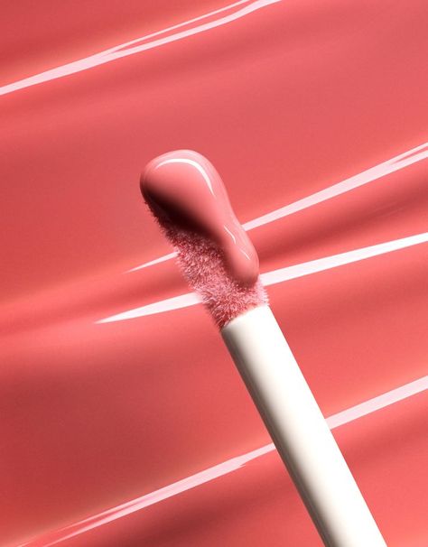 liquid lipstick texture on a tip of a brush Macro Texture, Pink Lipgloss, Lipgloss Swatches, Cosmetic Creative, Makeup Order, Pink Photography, Cream Texture, Pink Texture, Lip Cosmetics