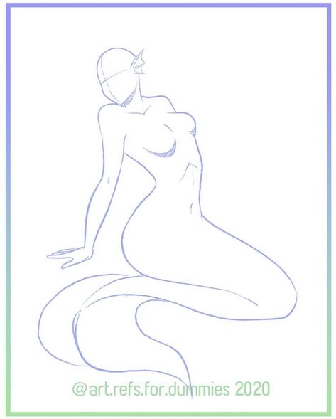 Magical Poses Drawing, Mermaid Pose Reference Drawings, Siren Drawing Reference, Mermaid Poses Drawing, Mermaid Drawing Reference, Mermaid Pose Reference, Siren Drawing, Human Base Drawing, Art Refs