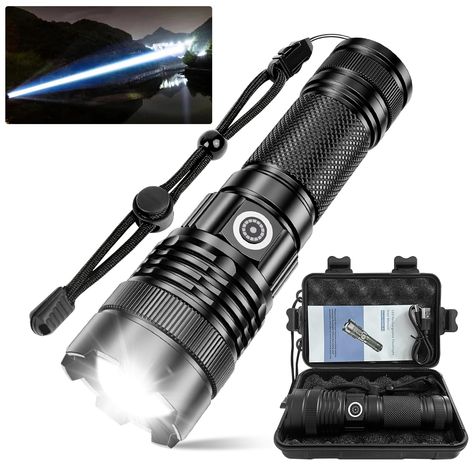 Apocalypse Survival Gear, Convex Lens, Super Bright Flashlight, Carrying Boxes, Rechargeable Flashlight, Apocalypse Survival, Power Failure, Flash Light, Emergency Lighting