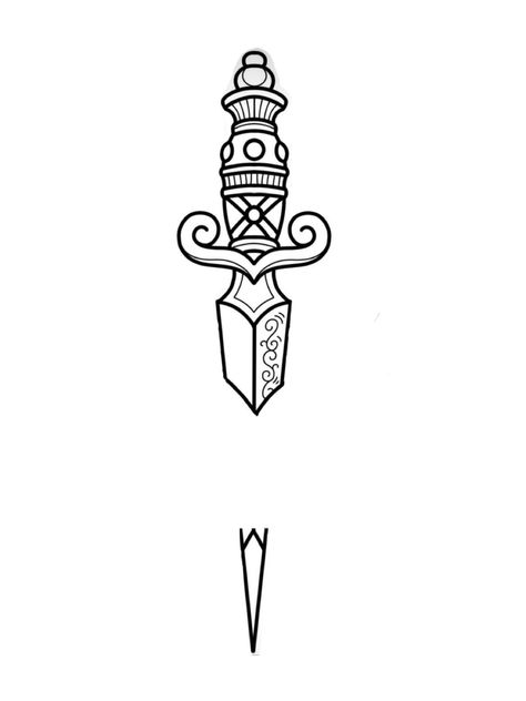 Dagger Tattoo Stencil, Simple Dagger Tattoo, Dagger Tattoo Design, Stencil Ideas, Dagger Tattoo, Tattoo Stencil, Tattoo Stencils, Tattoo Design, Tatting