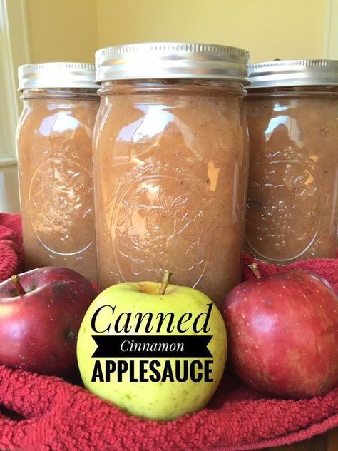 Canned Cinnamon Applesauce Can Applesauce, Canned Applesauce, Cinnamon Applesauce, Applesauce Recipe, Meat Birds, Modern Homestead, Homestead Life, Apple Sauce Recipes, Fermentation Recipes