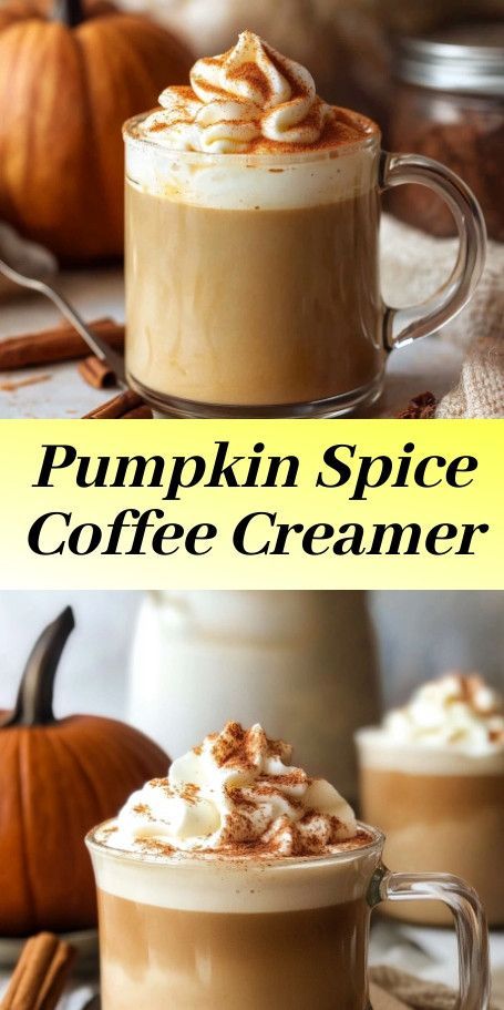 Homemade Pumpkin Spice Coffee Creamer Embrace the flavors of fall with this delightful homemade pumpkin spice coffee creamer. Perfect for cozy mornings or an afternoon pick-me-up, this seasonal blend will transform your ordinary coffee into a warm, spiced treat. Pumpkin Creamer With Half And Half, Pumpkin Pie Spice Creamer, Pumpkin Spice Creamer Recipe Homemade, Homemade Pumpkin Creamer, Pumpkin Creamer Recipe, Pumpkin Pie Creamer, Pumpkin Spice Creamer Recipe, Homemade Creamer, Pumpkin Creamer