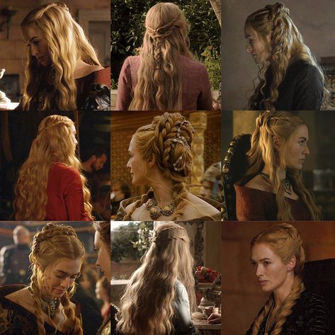 Cersei Lannister Hair, Cersei Lannister Costume, Targaryen Hair, Viking Wedding, Cersei Lannister, History Fashion, Hair Inspiration Color, Pretty Hair, Hair Game