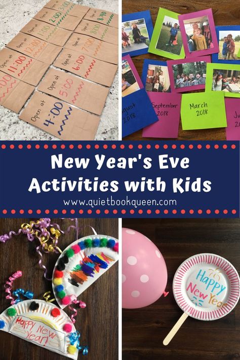 New Year Eve Kids Activities, Nye Activities, Reflecting On The Year, New Years With Kids, Countdown For Kids, Activities With Kids, New Years Eve Traditions, Countdown Activities, New Year's Eve Crafts