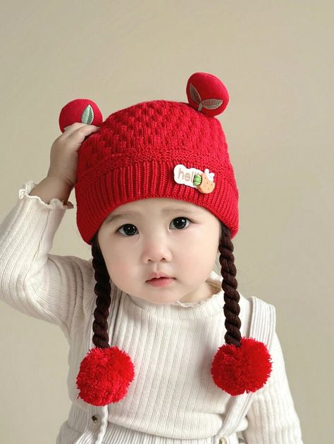 Childrens Crochet Hats, Girls Knit Hat, Baby Winter Hats, Crochet Kids Hats, Knitted Hats Kids, Baby Beanie Hats, Crochet Hat Free, Crochet Hats Free Pattern