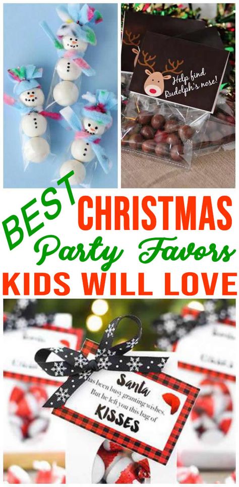 INCREDIBLE Party Favors! Christmas party favor ideas that are easy and fun! Goodie bags, DIY ideas, party favor bags and more. BEST Christmas party favors for kids and children for Christmas parties or birthday parties or Winter Wonderland Parties! Classroom Christmas Party Goody Bags, Handmade Christmas Party Favors, Christmas Take Home Treats For School, Classroom Christmas Party Gifts, Christmas Kids Party Favors, Kids Christmas Party Ideas For School Stocking Stuffers, Cricut Christmas Party Favors, Classroom Christmas Treat Bags, Kids Christmas Party Treats For School