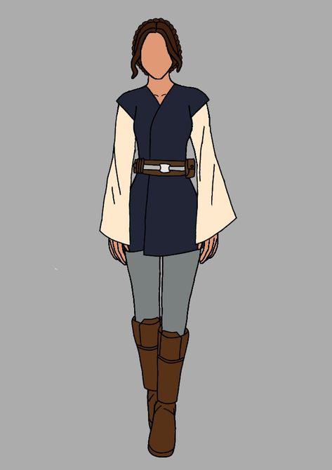 Padawan Outfit Female, Cal Kestis Disneybound, Jedi Outfit Inspiration, Simple Fantasy Outfits Drawing, Star Wars Outfits Aesthetic, Star Wars Inspired Outfits Casual, Star Wars Oc Male Human, Female Jedi Outfit Concept Art, Star Wars Jedi Outfits Women