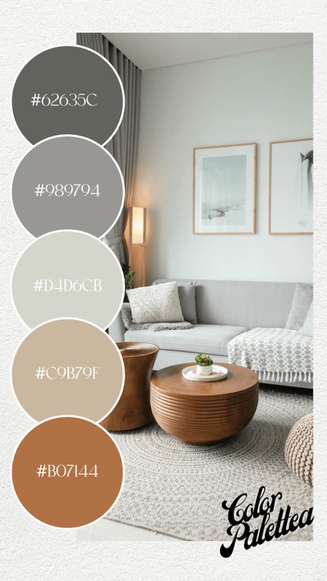 Grey And Cream Color Scheme, Brown Beige Gray Color Scheme, Earth Tone Interior Design Kitchen, Grey Brown Neutral Living Room, Tan And Grey Color Palette, Grey Brown Cream Color Scheme, Earth Tone Paint Palette, Black Grey Cream Color Palettes, Color Pallets With Gray